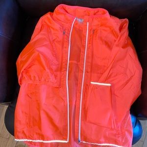 Athleta Womens Energize 2 in 1 Running Vest Jacket  Ember Orange Windbreaker L